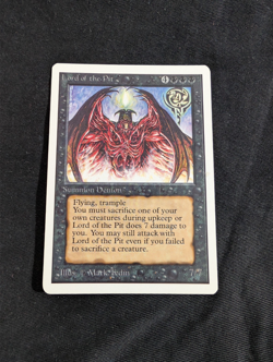 MTG Lord of the Pit Unlimited MAGIC: THE GATHERING - Lightly Played - Ungraded - Image 1
