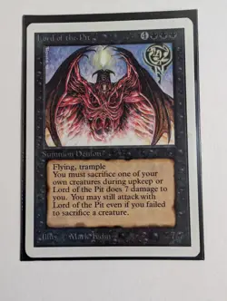 MTG Lord of the Pit Unlimited MAGIC: THE GATHERING - Lightly Played - Ungraded - Image 3