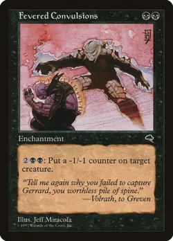 Fevered Convulsions Tempest Rare NM Magic: The Gathering 136 Normal - Image 1
