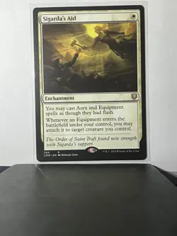 Sigarda's Aid #384 Rare White Enchantment Commander Legends CMR - Image 1