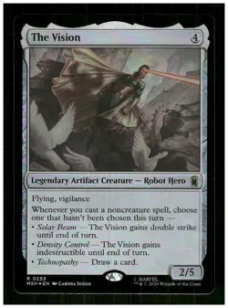 The Vision 255 Rare Marvel Super Heroes Magic: The Gathering Foil Near Mint - Image 1