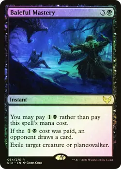 Magic The Gathering MTG BALEFUL MASTERY FOIL Strixhaven NM Near Mint - Image 1