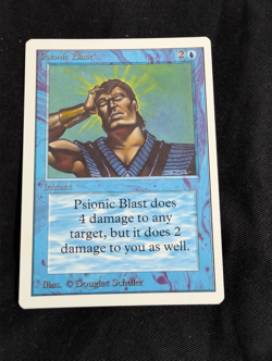 Magic the Gathering MTG Unlimited PSIONIC BLAST - Lightly Played - Ungraded - Image 1