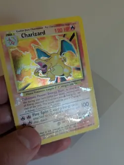 Charizard 4/102 Base Set Holo Rare - Pokemon Card TCG - DMG - Image 3