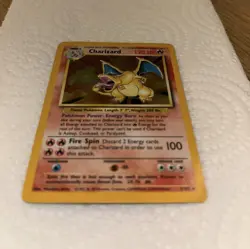 Pokemon TCG Charizard Holo Card Base Set, Light Play Condition, 4/102 - Image 1
