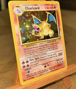 Pokemon TCG Charizard Holo Card Base Set, Light Play Condition, 4/102 - Image 3