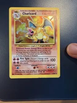 Pokemon TCG Charizard 4/102 1999 Base Set Holo Rare 120 HP - Image 3