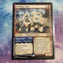 Scalding Viper // Steam Clean (REGULAR) x1 - MTG Wilds of Eldraine WOE #295 - Image 1