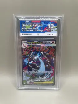 ACE 10 GEM Mega Charizard X EX 023 Ultra Premium Collection UPC Pokemon Full Art - Image 1