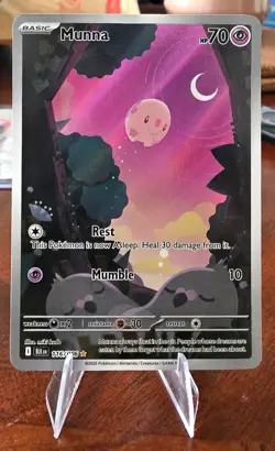 Munna - 116/086 - Pokemon Black Bolt Illustration Rare NM - Image 1