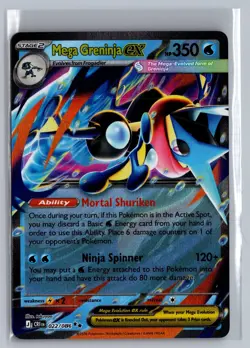 Mega Greninja ex 022/086 Double Rare Chaos Rising Pokemon Holo Near Mint - Image 1