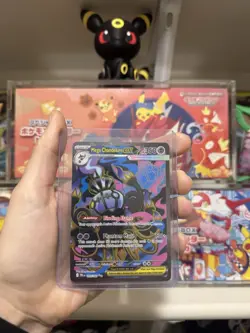 Mega Chandelure ex 099/084 Ultra Rare Pitch Black Pokemon Holo Near Mint - Image 3
