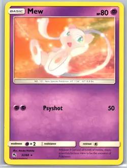 Mew 32/68 Rare Hidden Fates Pokemon Near Mint - Image 1