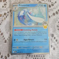 Pokemon TCG Primarina Sealed ‘What’s Your Favorite’ Promo - IN HAND Barnes&Noble - Image 1