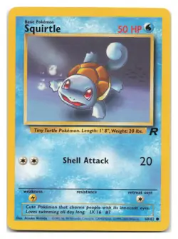 Squirtle #68/82 Team Rocket Pokemon tcg - Image 1