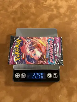 WEIGHTED Pokemon TCG Sword & Shield Fusion Strike Mew Booster Pack Lot of 3 - Image 2