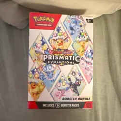 Pokemon TCG Prismatic Evolutions Booster Bundle 6 Packs English Eevee 2025 - Image 1