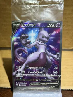Pokemon TCG Mewtwo V Promo Holo Basic 220HP SWSH229 English 2022 - Image 1