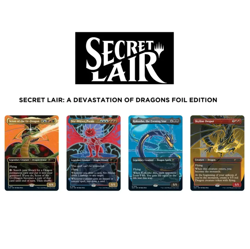 SDCC 2025 MAGIC SECRET LAIR ROADSHOW EDITION DEVASTATION DRAGONS RAINBOW FOIL - Image 3