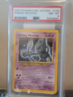 Pokemon Neo Destiny 2002 Shining Mewtwo 109/105 PSA 8 - Image 1