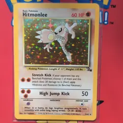 Wizards of the Coast Hitmonlee 7/62 Fossil Holo Rare 1999 English 60 HP - Image 1