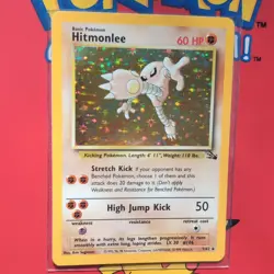 Wizards of the Coast Hitmonlee 7/62 Fossil Holo Rare 1999 English 60 HP - Image 2