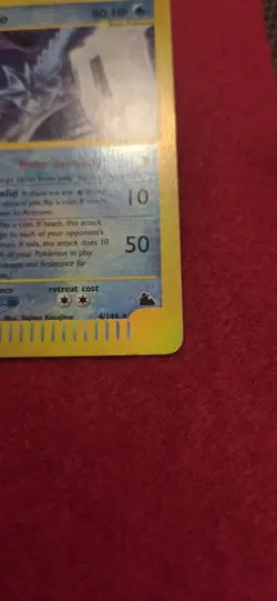 Pokemon TCG Skyridge Articuno 4/144 Reverse Holo Rare 80 HP Basic EN LP - Image 4
