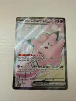 Lillie's Clefairy ex 173/159 Ultra Rare Journey Together Pokemon Holo Near Mint - Image 1