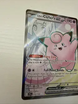 Lillie's Clefairy ex 173/159 Ultra Rare Journey Together Pokemon Holo Near Mint - Image 2