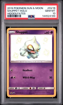 The Pokemon Company Pokemon TCG 2019 Shuppet SV16/SV94 Holo PSA 10 EN - Image 1