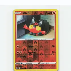 Litten 030/195 Common Silver Tempest Pokemon Reverse Holo Near Mint - Image 1