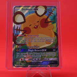 2020 Pokemon TCG Unbroken Bonds Promo 195a/214 Dedenne GX - Image 1