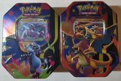 ​Pokemon TCG: Mega Charizard X & Mega Charizard Y ex Tin Set - Factory Sealed - Image 1