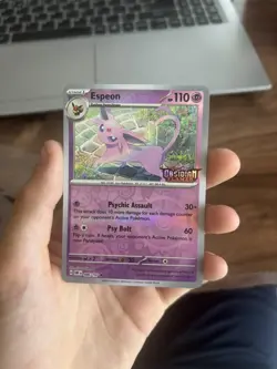 Espeon (Best Buy Exclusive) 086/197 Pokemon Obsidian Flames Stamped Sealed Promo - Image 3
