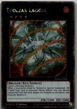Evolzar Laggia (Platinum Secret Rare) Platinum Secret Rare Quarter Century Stamp - Image 1