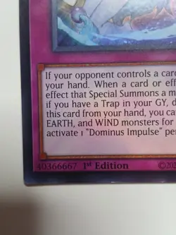 YuGiOh! Dominus Impulse MZMU-EN126 Ultra Rare 1st Edition - Image 2