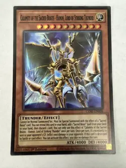 Yugioh - Calamity of the Sacred Beasts - Hamon, Lord of Striking Thunder - Super - Image 1