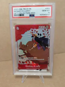 One Piece Monkey D Luffy #001 Gift Coll 2023 Promo English PSA 10 - Image 1