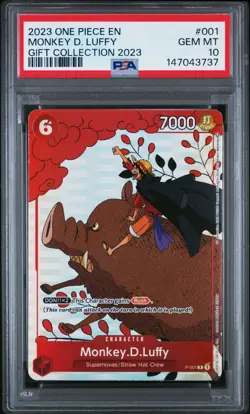 One Piece Monkey D Luffy #001 Gift Coll 2023 Promo English PSA 10 - Image 4