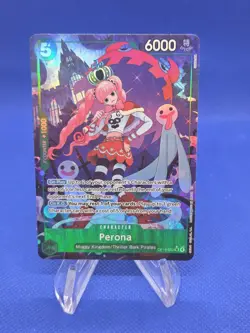 One Piece The Azure Sea’s Seven Perona OP14-033 Alternate Alt Art NM - Image 1