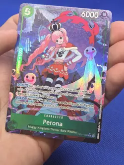 One Piece The Azure Sea’s Seven Perona OP14-033 Alternate Alt Art NM - Image 2
