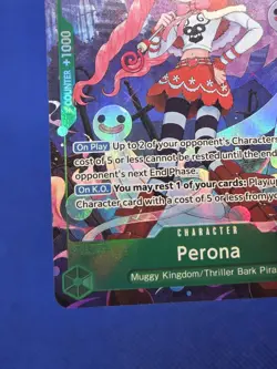 One Piece The Azure Sea’s Seven Perona OP14-033 Alternate Alt Art NM - Image 5