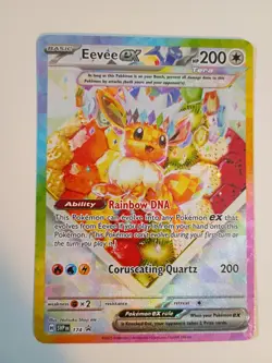 Pokemon TCG Eevee EX 174 Prismatic Evolutions Black Star Promo Card - Image 1