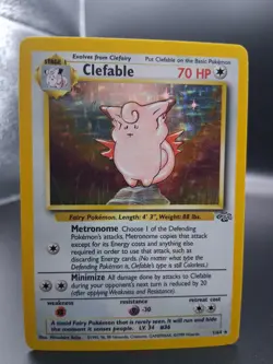 Clefable 1/64 Jungle Holo Rare Unlimited Wizards Of The Coast Pokemon TCG LP - Image 2