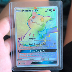 Pokemon TCG Mimikyu GX 226/214 SM Lost Thunder Full Art Holo Secret Rare - Image 1
