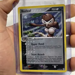 Pokemon EX Hidden Legends Nuzleaf Holo #45/101 NM 2004 Uncommon Card TCG Pokemon - Image 1
