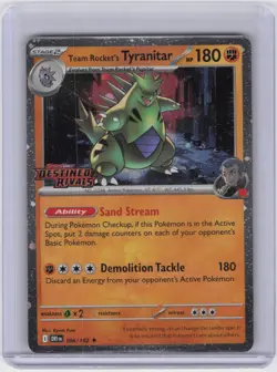 Team Rocket's Tyranitar (Prerelease) Rare Miscellaneous Cards & Products 096/182 - Image 1