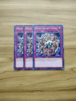 Yu-Gi-Oh! - Metal Reflect Slime 3X - Full Playset Of Cards - Image 1