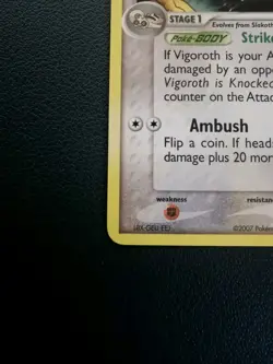 Pokemon Card Vigoroth 41/108 EX Power Keepers Uncommon - Image 4