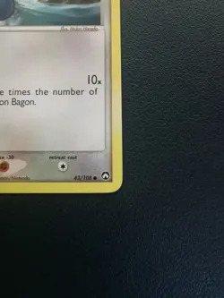 Pokemon Card Bagon 43/108 EX Power Keepers Common - Image 5